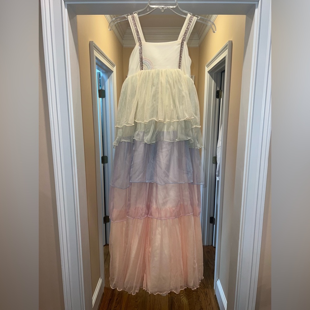 Wildling by Well Dressed Wolf Rainbow Duchess Maxi Dress in Girls Size 10